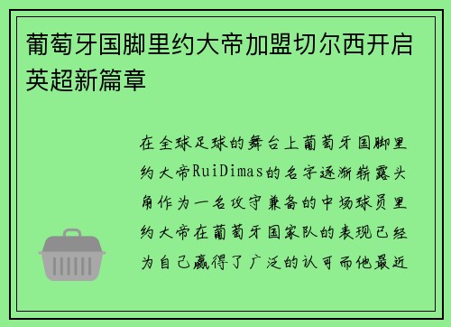 葡萄牙国脚里约大帝加盟切尔西开启英超新篇章